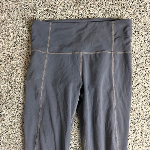 Athleta Salutation 7/8 Tight Size Small Gray 27" Inseam Mid Rise - Picture 3 of 8